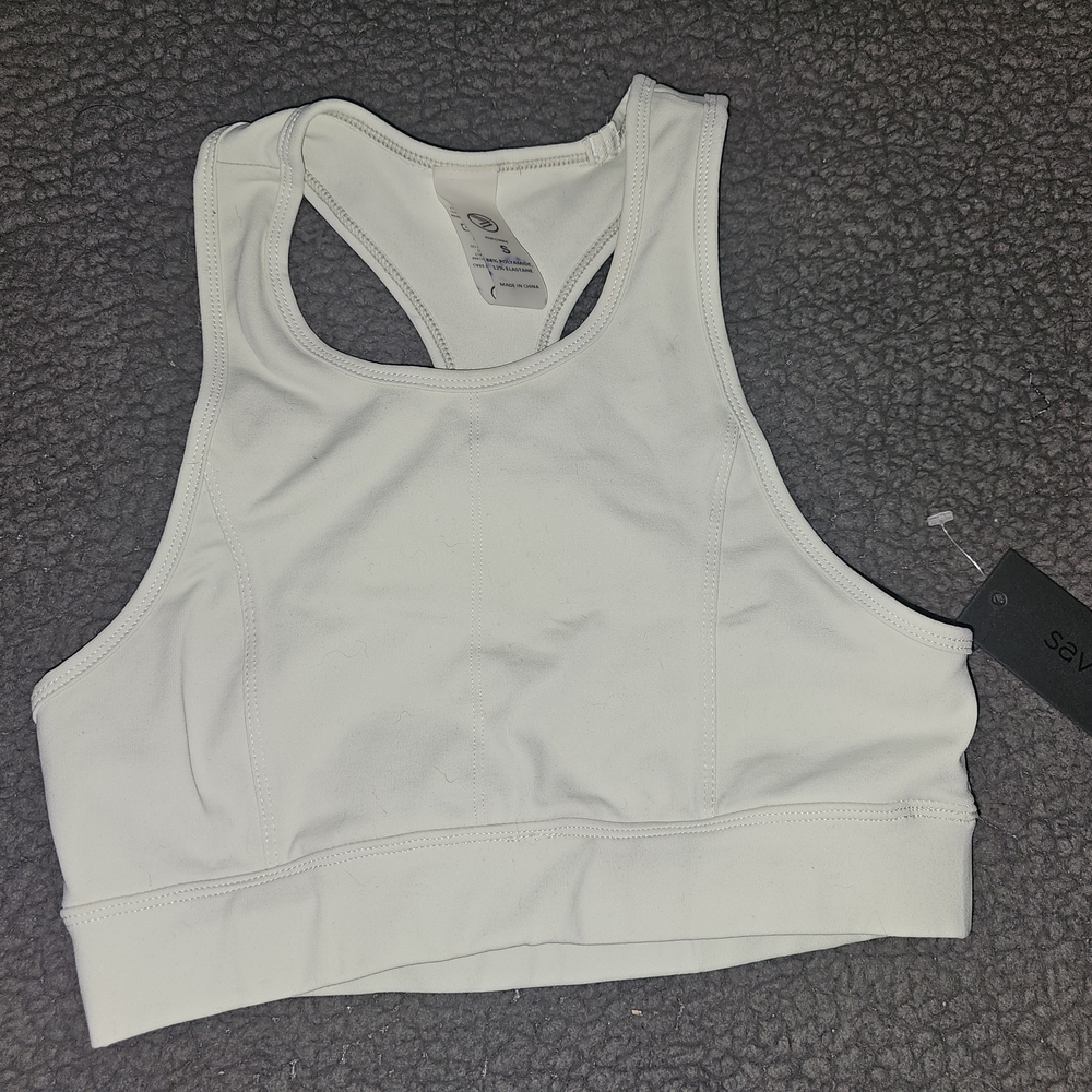 Sleek Light Green Sports Bra for Women